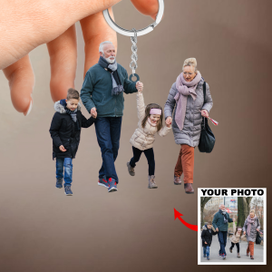 Personalized Keychain - Mother's Day, Father's Day Gift For Mom, Dad, Sisters, Brothers - Custom Your Photo Keychain ARND005 UPL0HD061