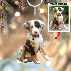 Personalized Custom Keychain - Birthday Gift For Pet Mom, Pet Dad, Dog Mom, Dog Dad, Cat Mom, Cat Dad, Dog Parents - Custom Your Photo Keychain ARND018 UPL0KH019