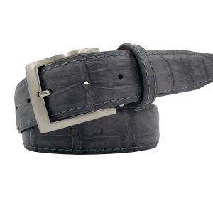 Genuine American Matte Alligator - Grey - 40mm