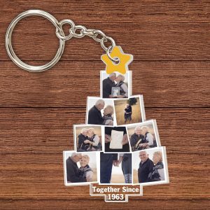 Together Since Custom Photo - Personalized Custom Acrylic Keychain - Gift For Couple