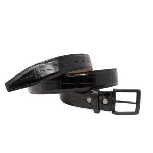 Genuine Glazed USA Alligator - Black
