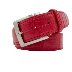 Genuine American Matte Alligator - Red - 40mm