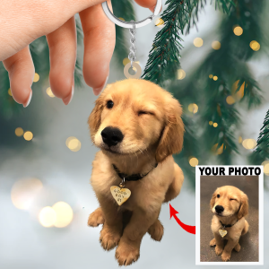 Personalized Custom Keychain - Birthday Gift For Pet Mom, Pet Dad, Dog Mom, Dog Dad, Cat Mom, Cat Dad, Dog Parents - Custom Your Photo Keychain ARND005 UPL0HD059